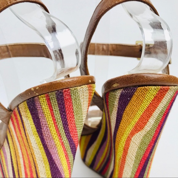 Madden Girl Vegan Leather Boho Wedge Tan Heel 7.5 - Picture 7 of 9